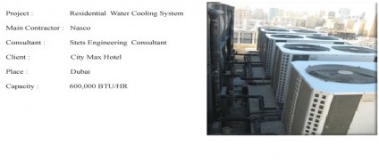 Water Cooling System-City Max Hotel